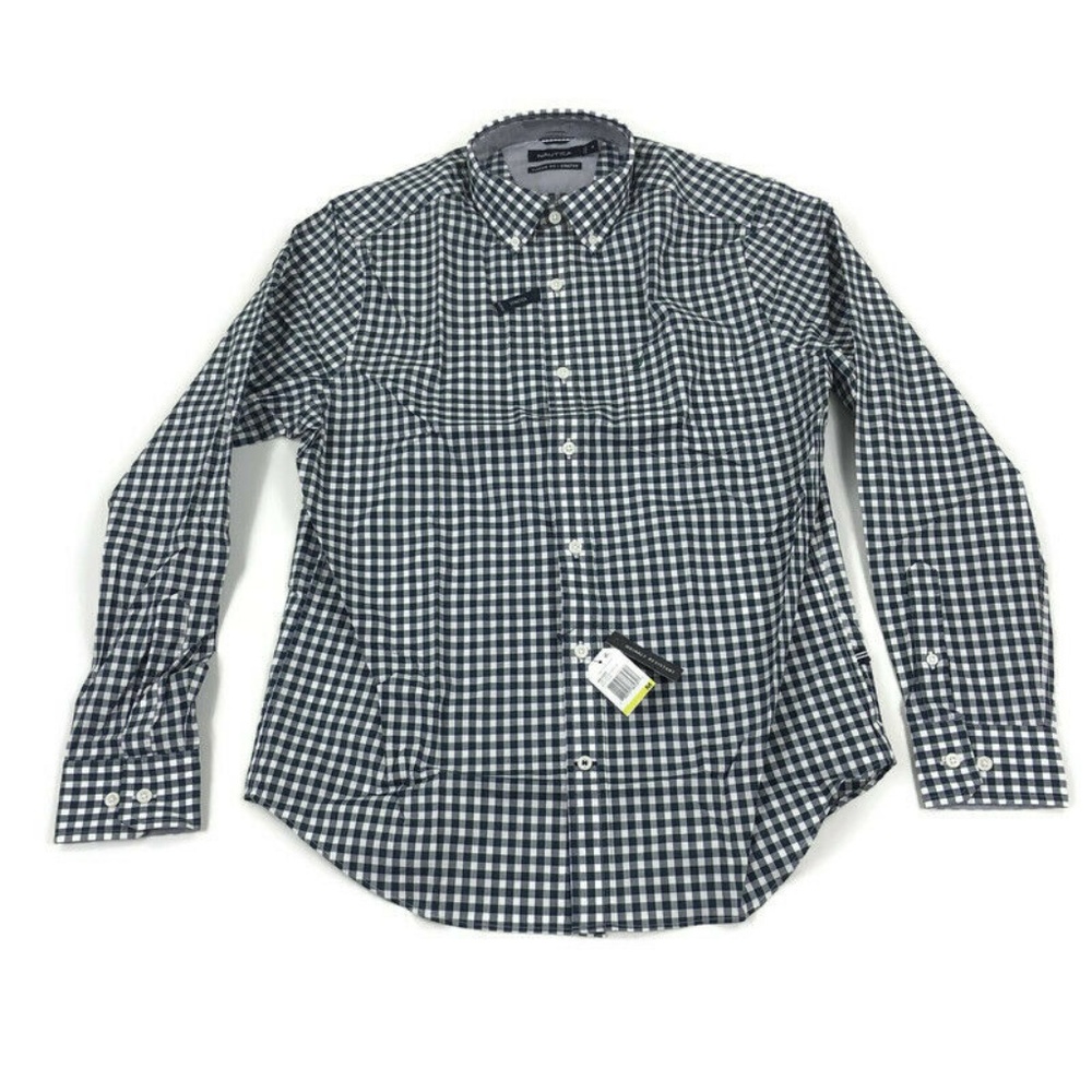 Nautica Mens Button Shirt Long Sleeve Stretch XXL